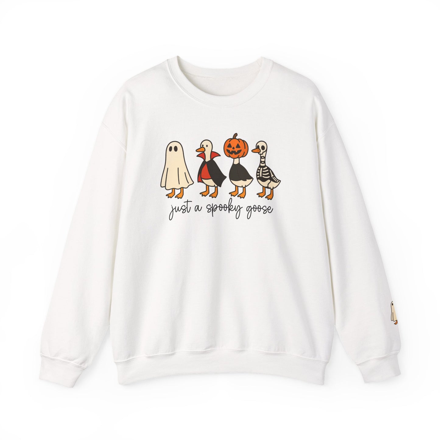 Spooky Goose Crewneck Sweatshirt | Fall Fashion, Unisex Cozy Sweatshirt