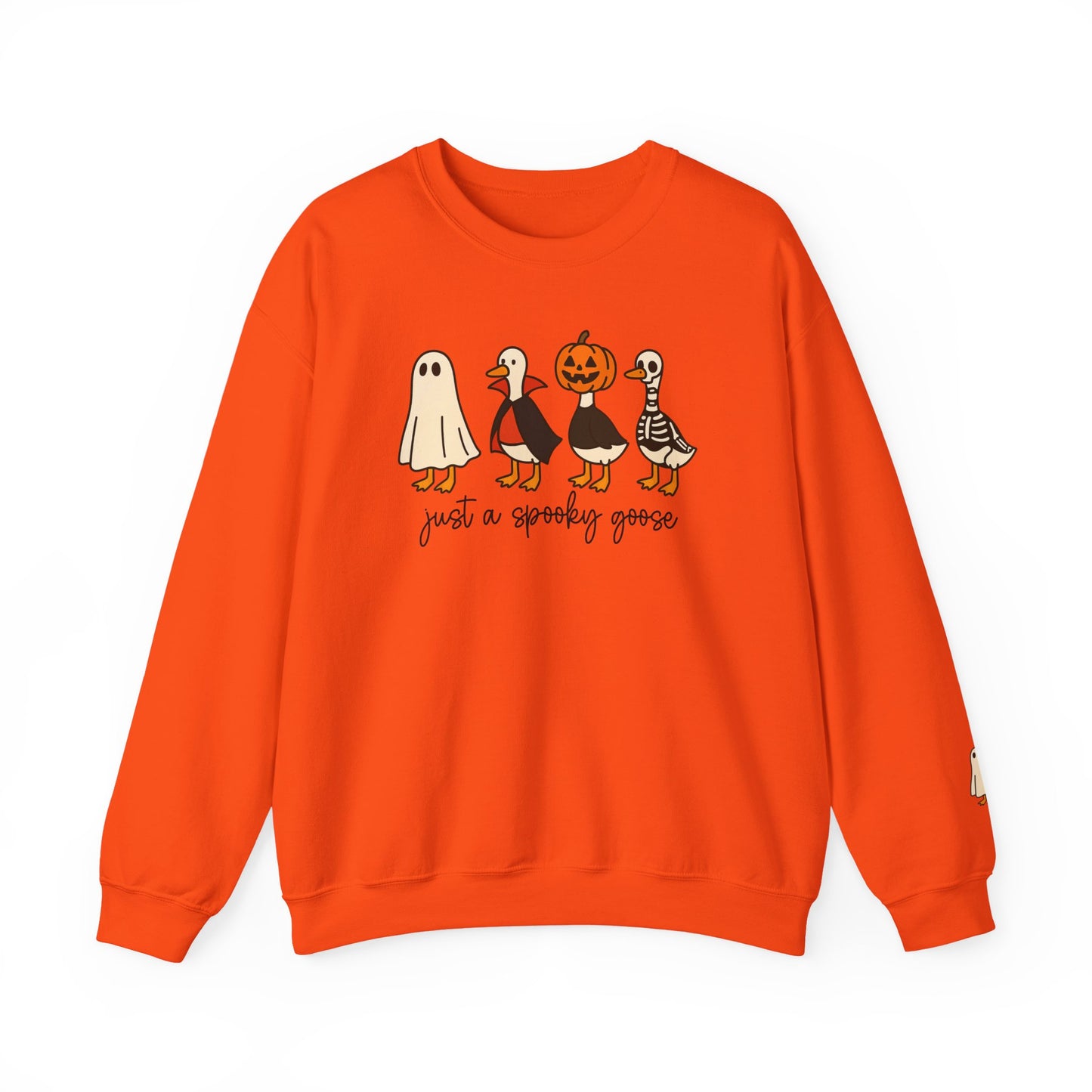 Spooky Goose Crewneck Sweatshirt | Fall Fashion, Unisex Cozy Sweatshirt