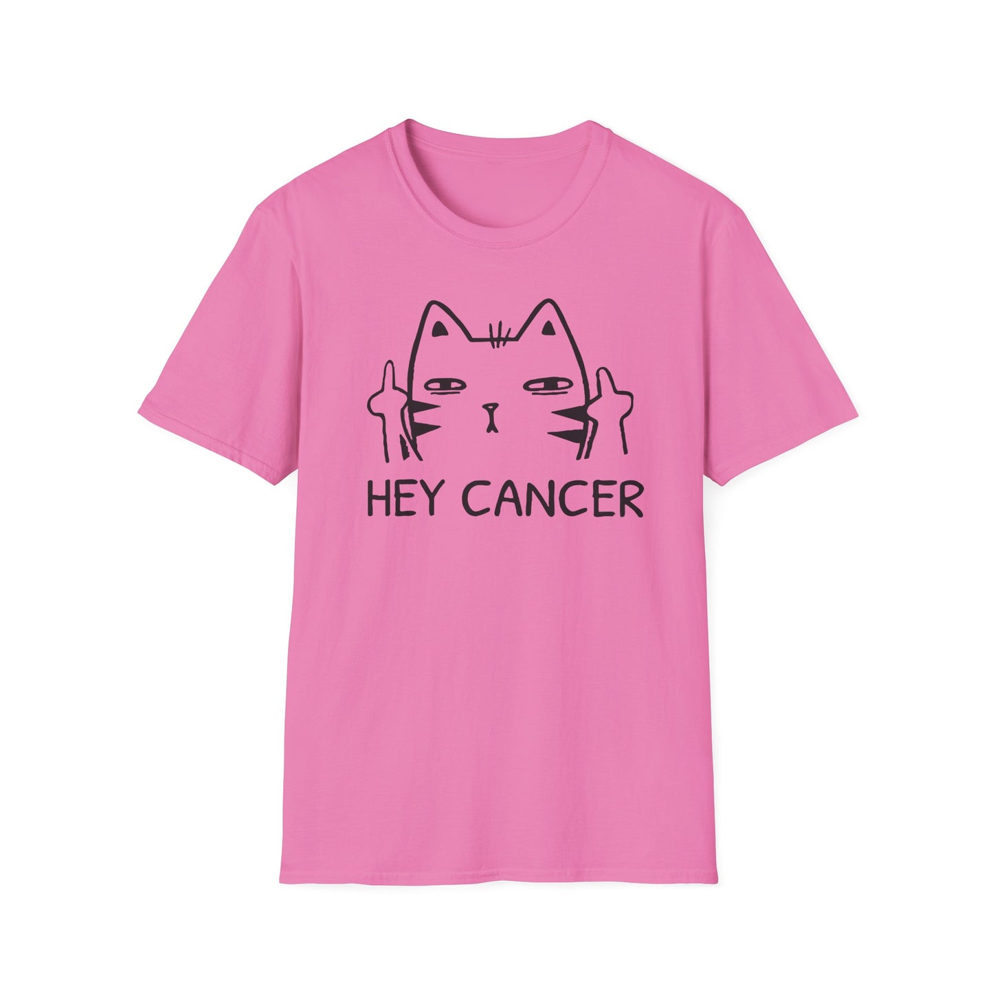 HEY CANCER--Sassy Cat T-Shirt -