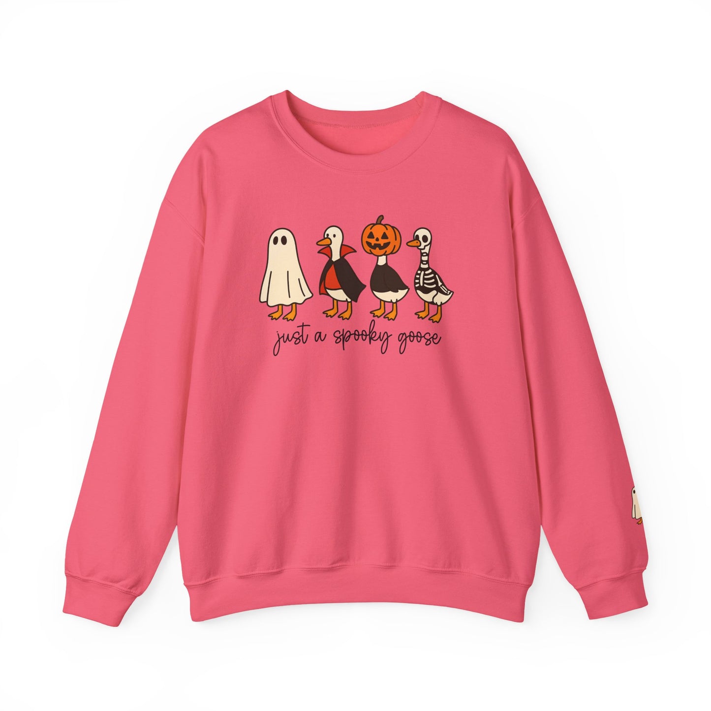 Spooky Goose Crewneck Sweatshirt | Fall Fashion, Unisex Cozy Sweatshirt