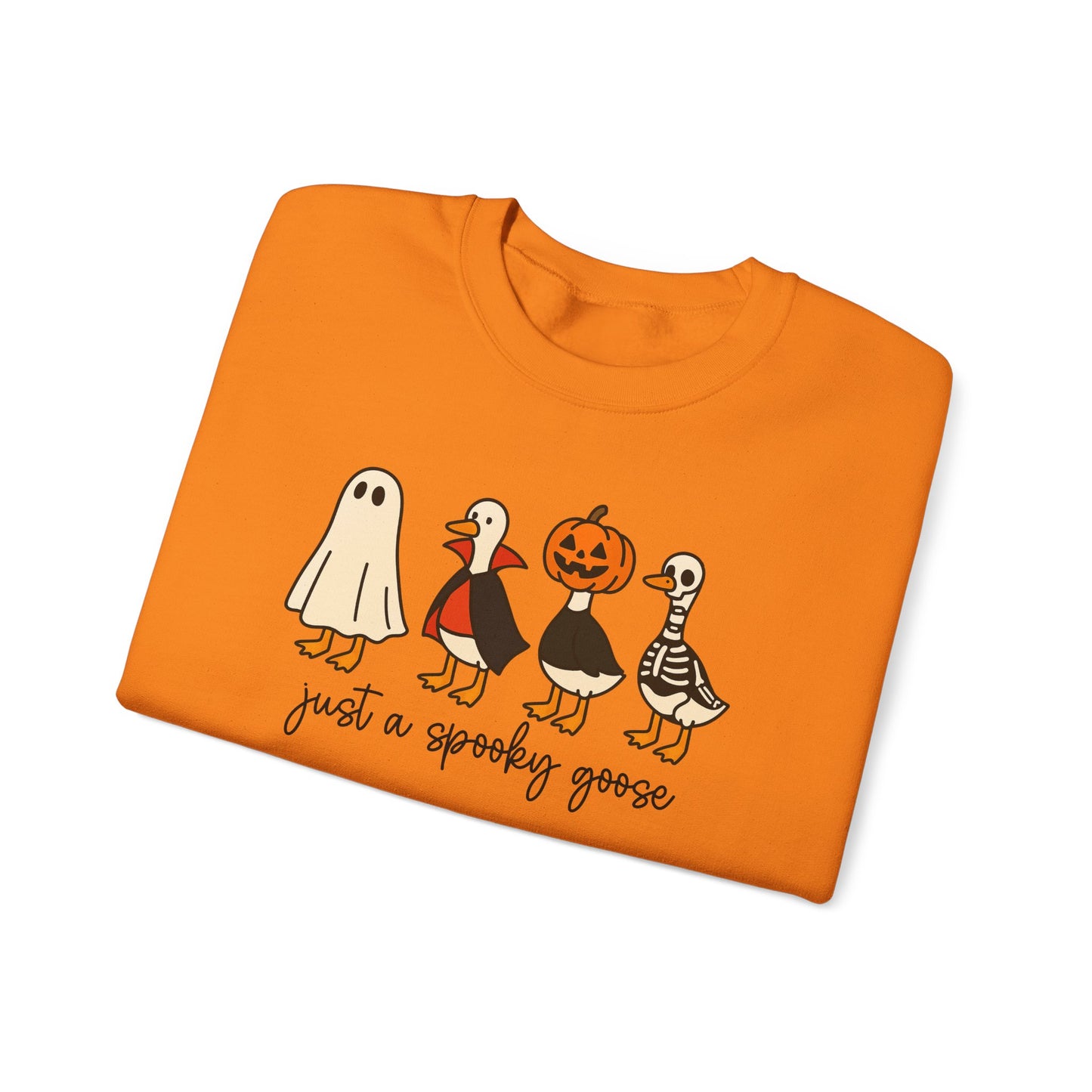 Spooky Goose Crewneck Sweatshirt | Fall Fashion, Unisex Cozy Sweatshirt