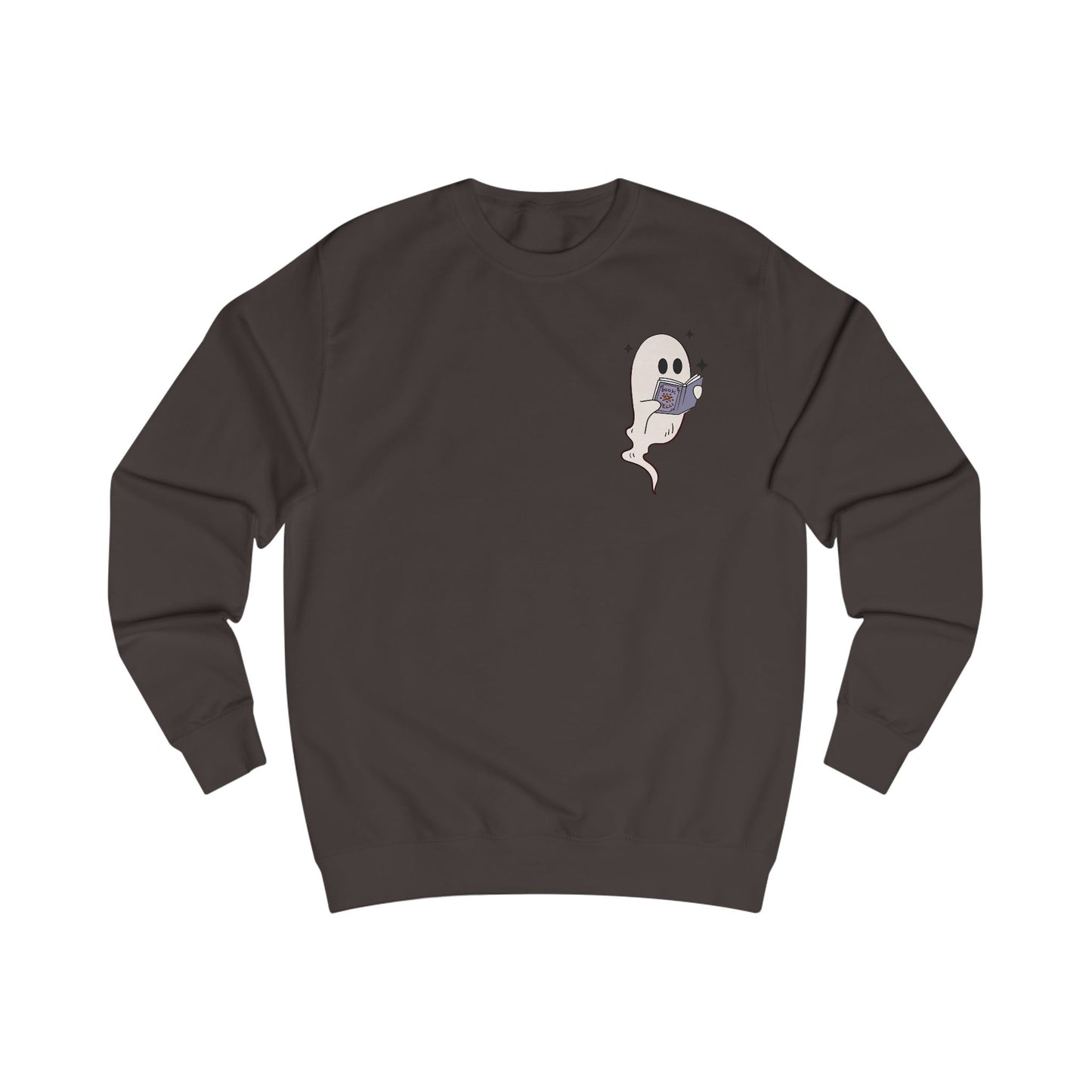 Book Lovers/Ghost Unisex Sweatshirt - Perfect for Halloween, Cozy Fall Wear, Gift for Book Lovers, Ghost and Books Design