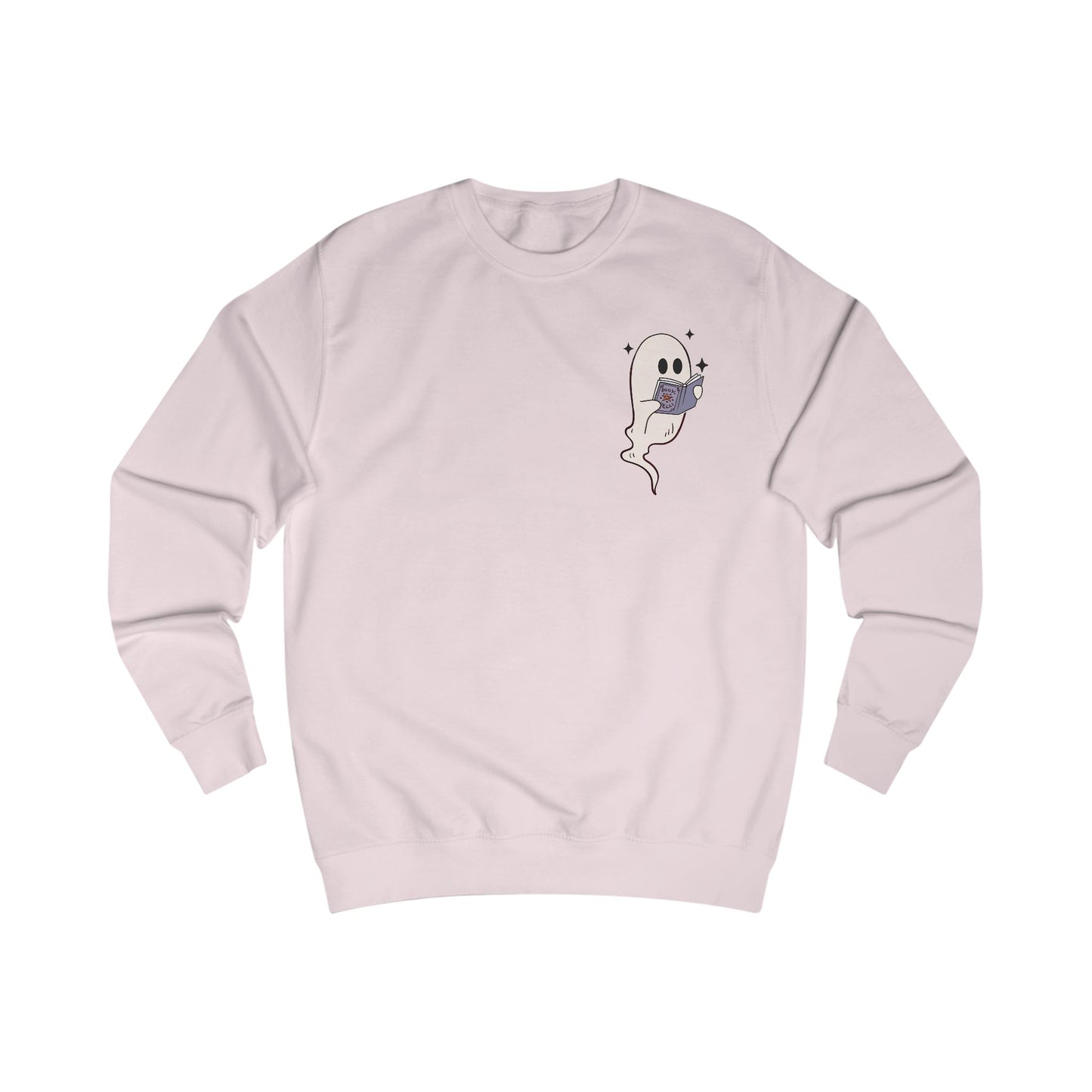 Book Lovers/Ghost Unisex Sweatshirt - Perfect for Halloween, Cozy Fall Wear, Gift for Book Lovers, Ghost and Books Design
