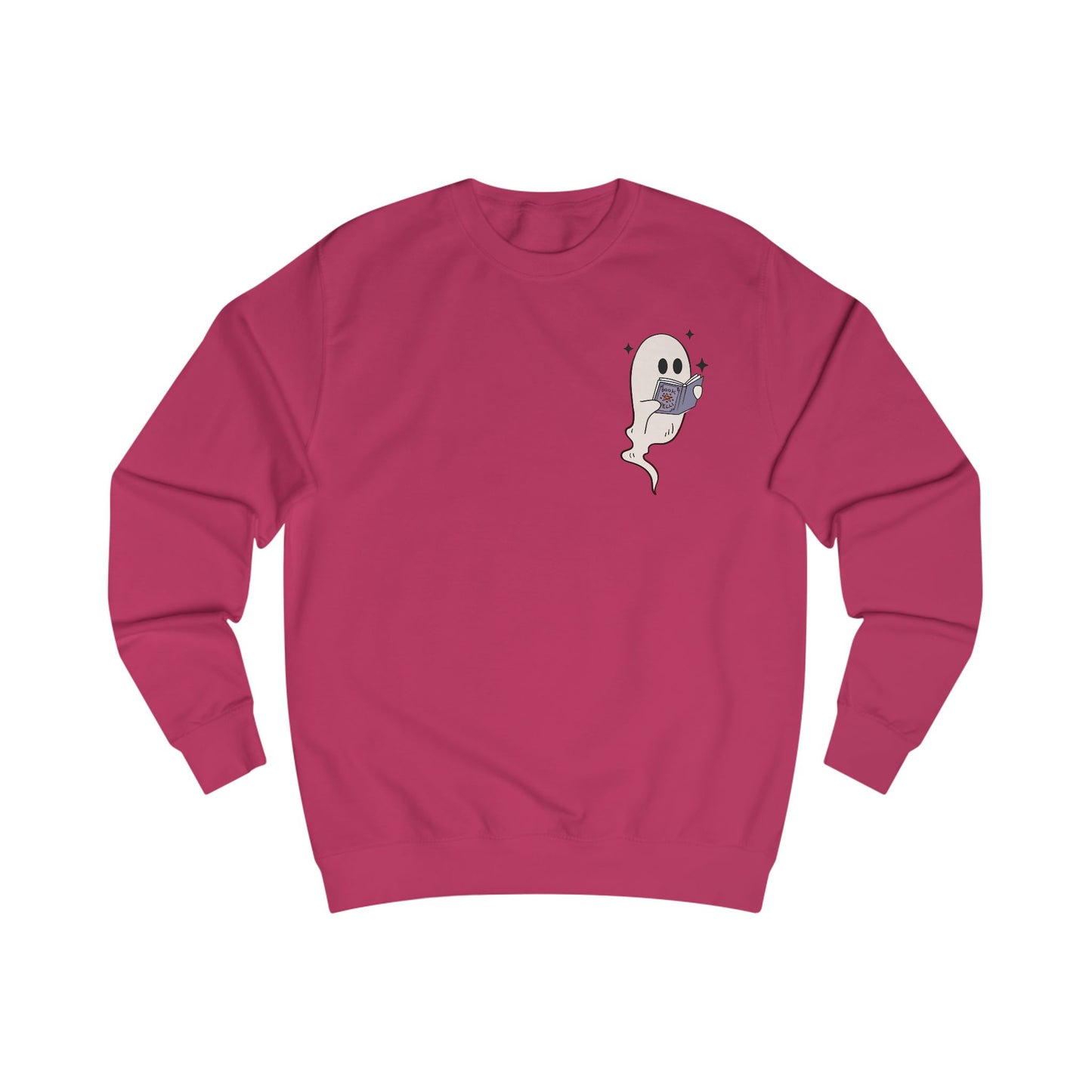 Book Lovers/Ghost Unisex Sweatshirt - Perfect for Halloween, Cozy Fall Wear, Gift for Book Lovers, Ghost and Books Design