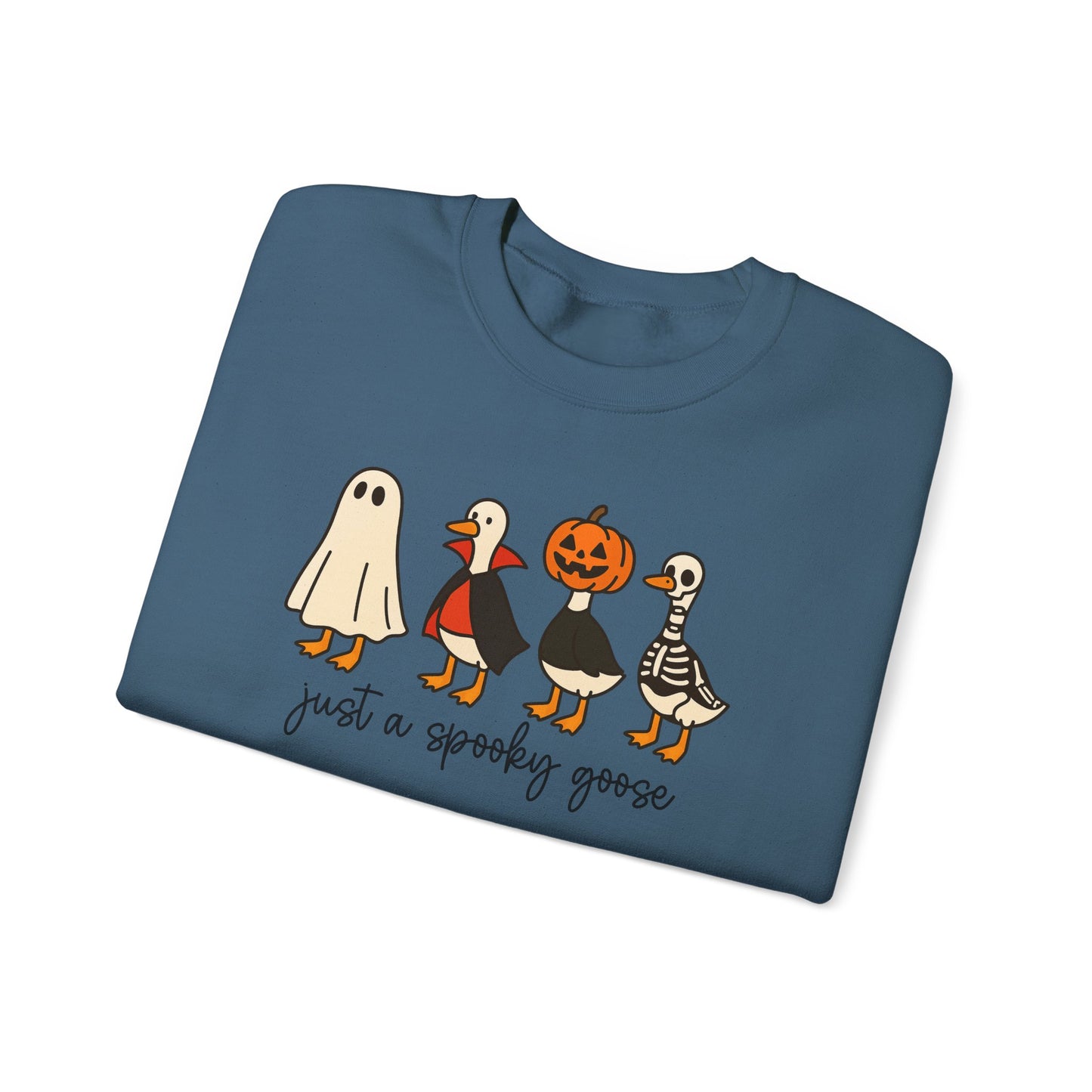 Spooky Goose Crewneck Sweatshirt | Fall Fashion, Unisex Cozy Sweatshirt