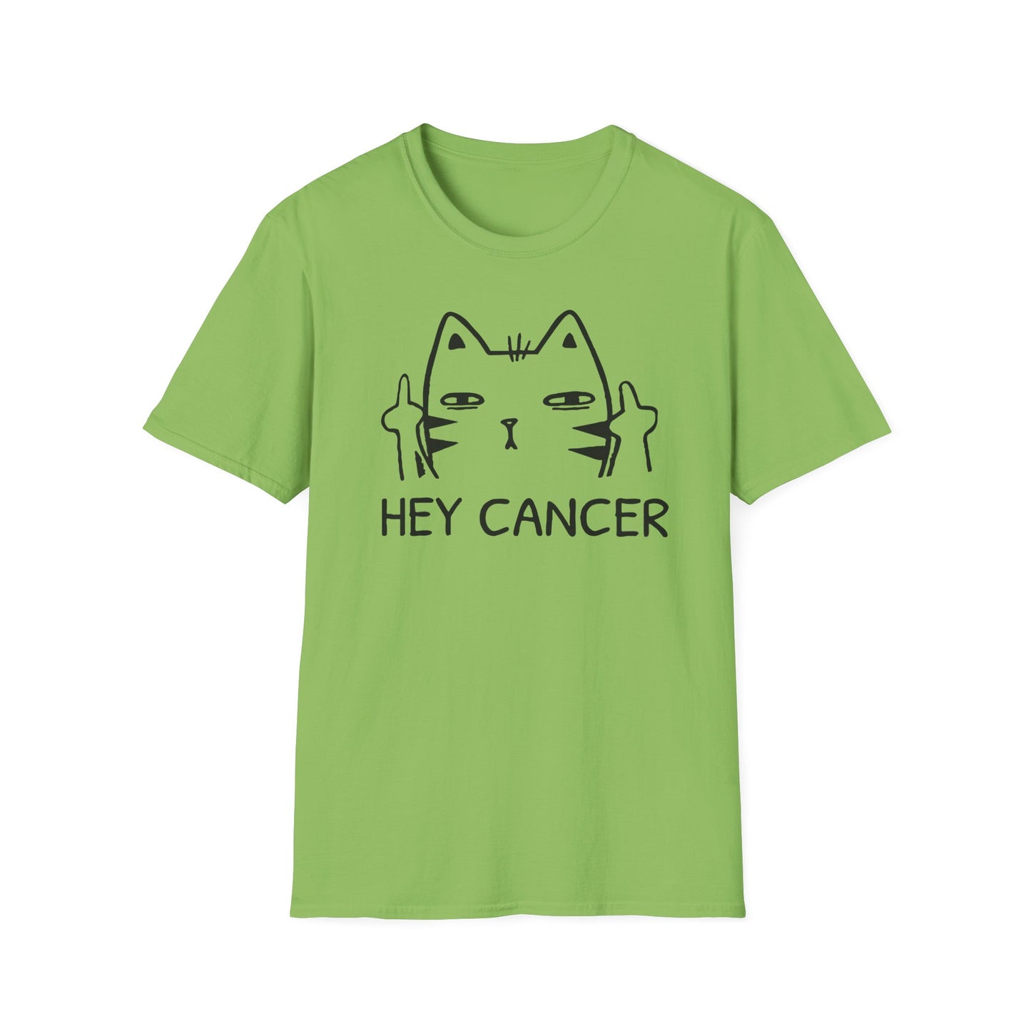 HEY CANCER--Sassy Cat T-Shirt -