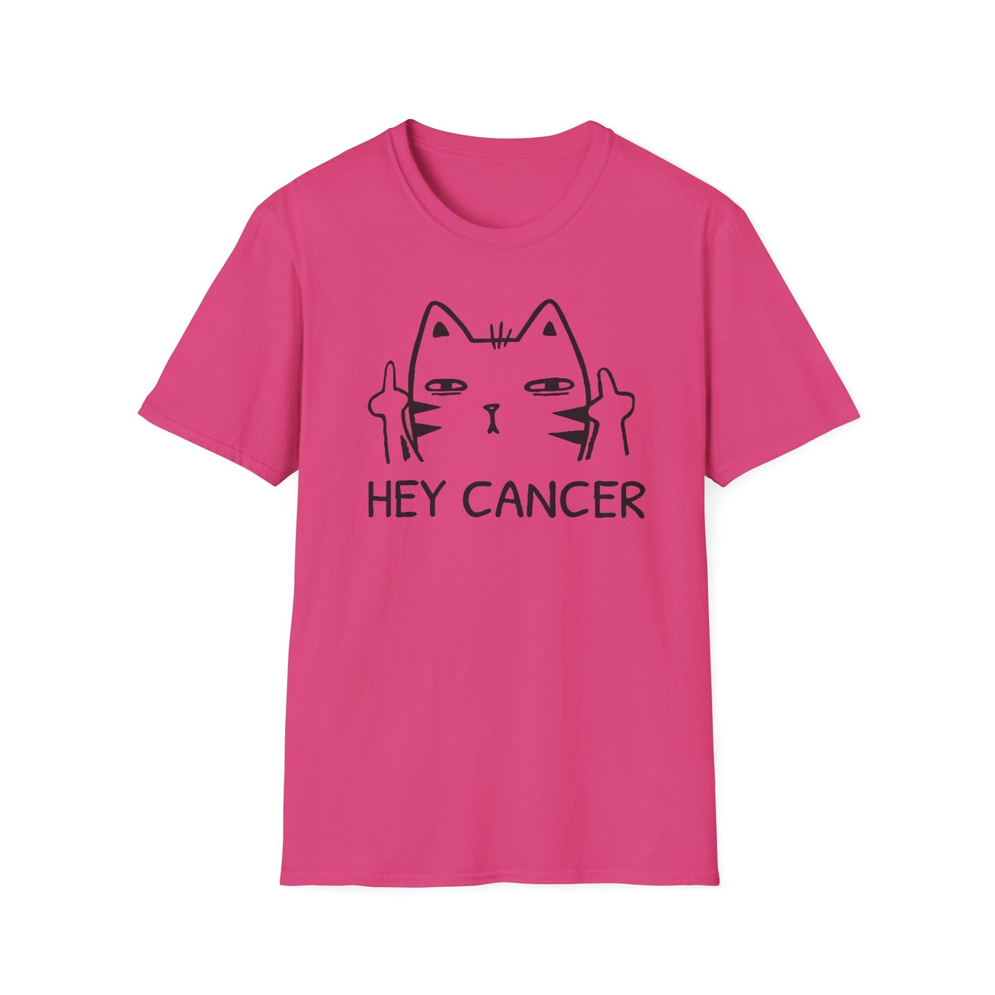 HEY CANCER--Sassy Cat T-Shirt -