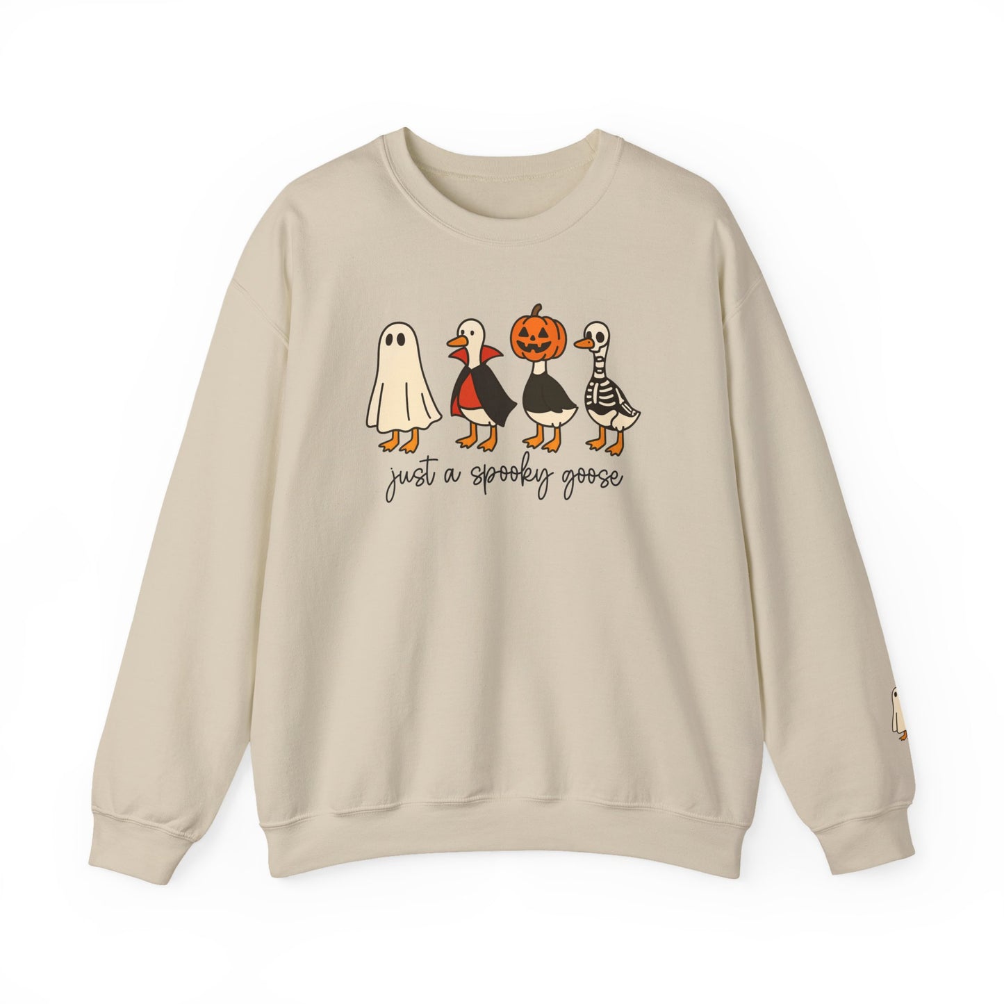 Spooky Goose Crewneck Sweatshirt | Fall Fashion, Unisex Cozy Sweatshirt