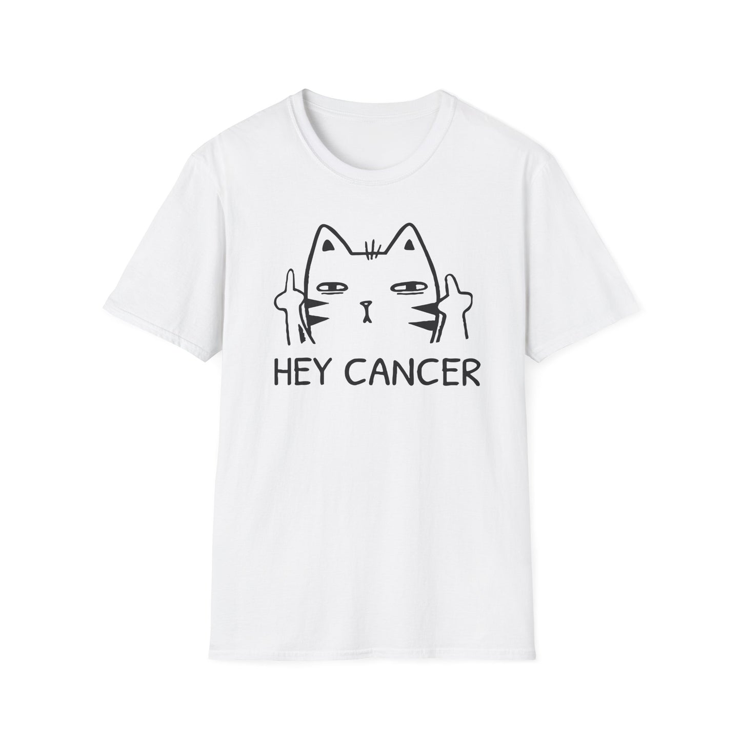 HEY CANCER--Sassy Cat T-Shirt -