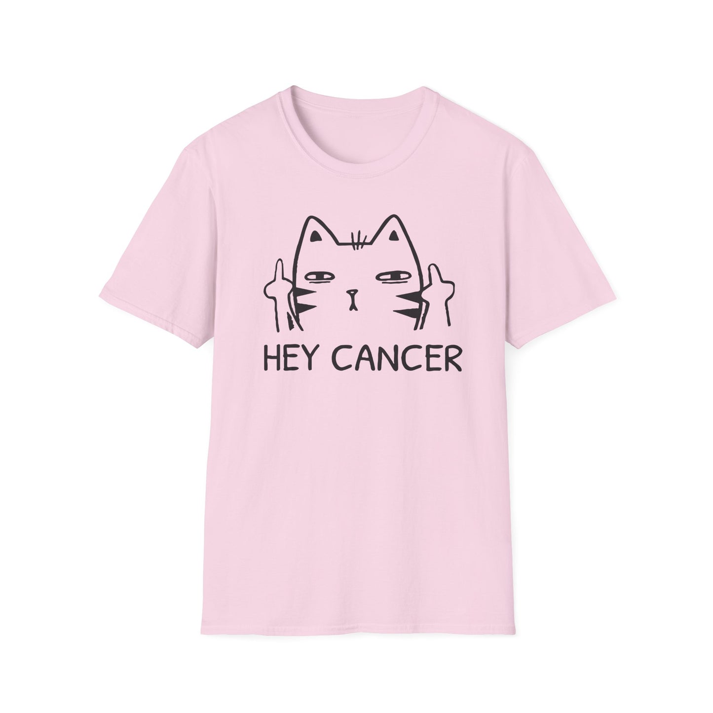 HEY CANCER--Sassy Cat T-Shirt -