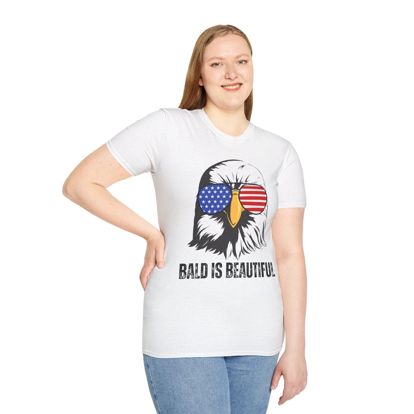 "BALD IS BEAUTIFUL" Unisex Softstyle T-Shirt
