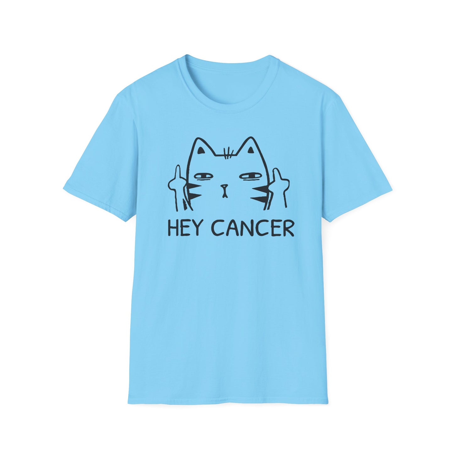 HEY CANCER--Sassy Cat T-Shirt -