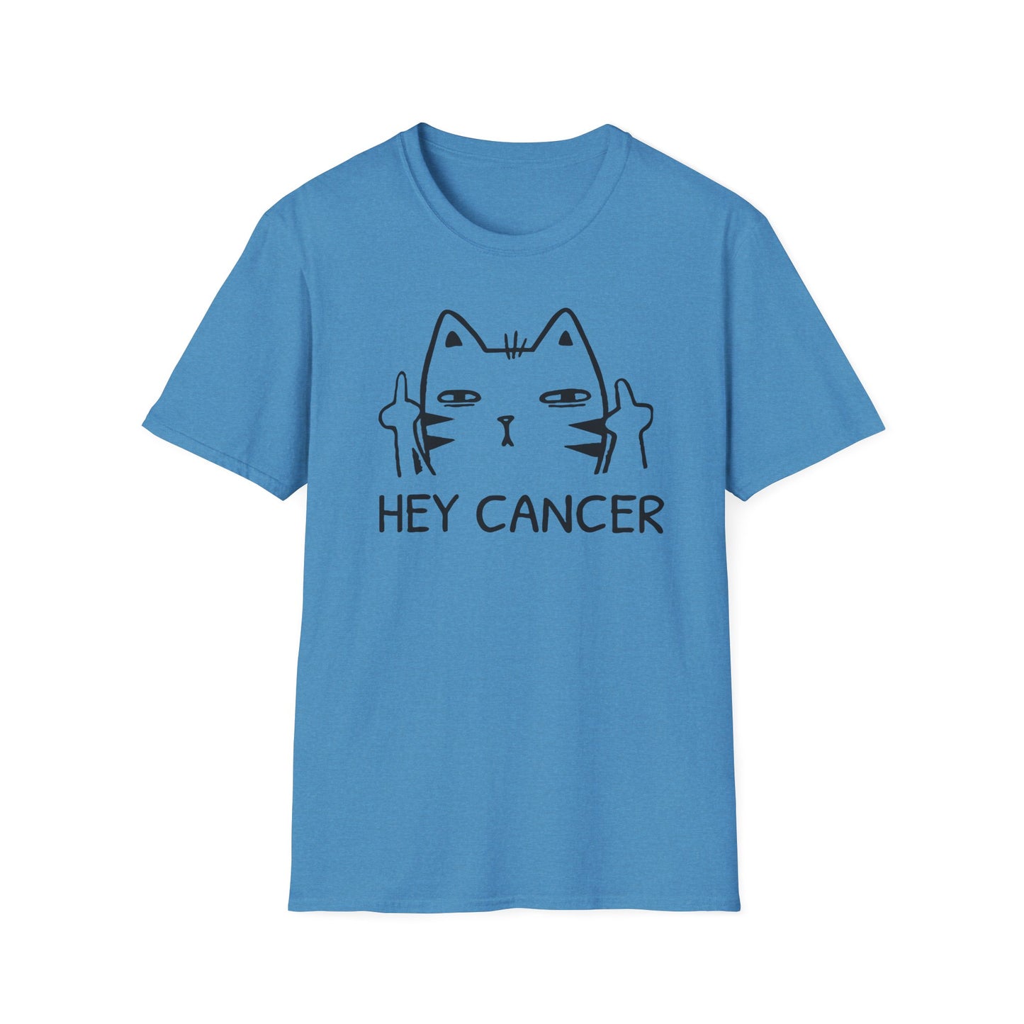 HEY CANCER--Sassy Cat T-Shirt -