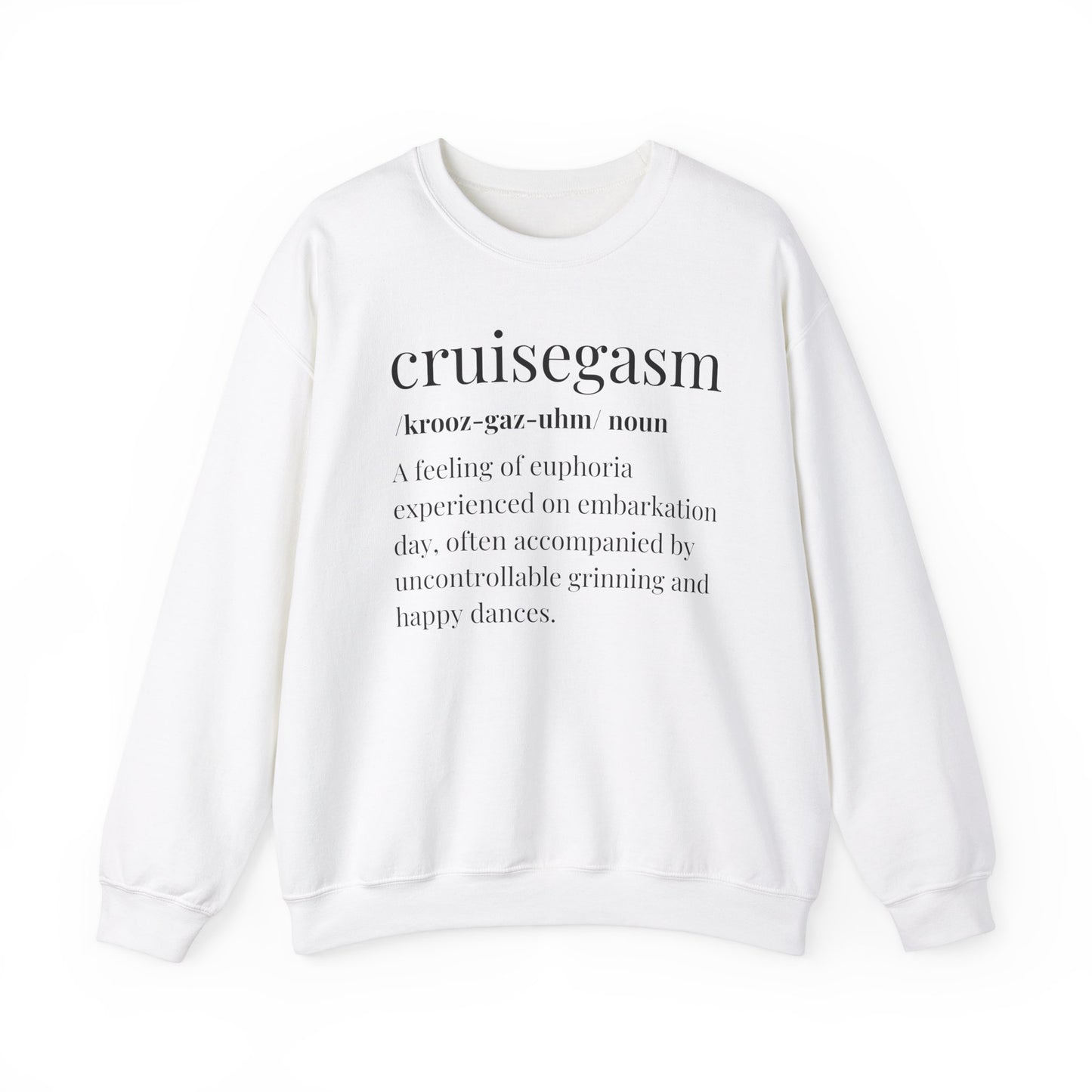 "Cruisegasm"/Unisex Gildan™ Crewneck Sweatshirt
