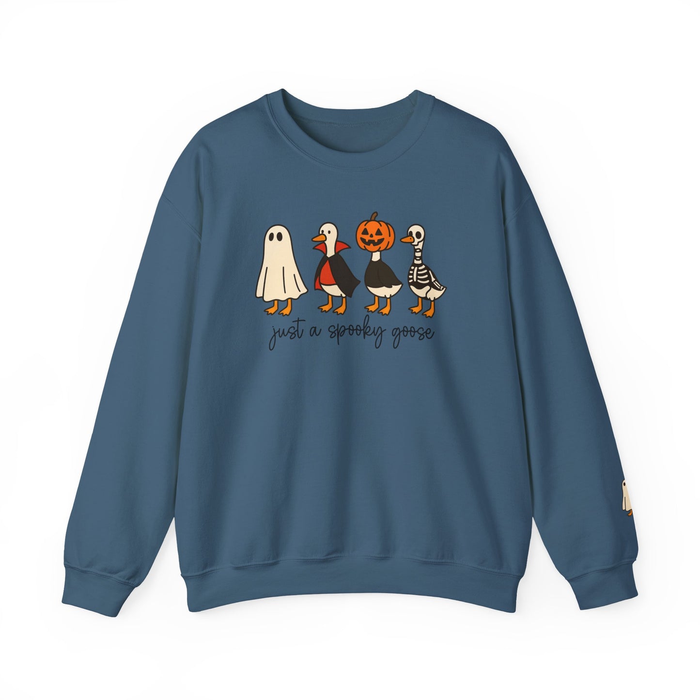 Spooky Goose Crewneck Sweatshirt | Fall Fashion, Unisex Cozy Sweatshirt