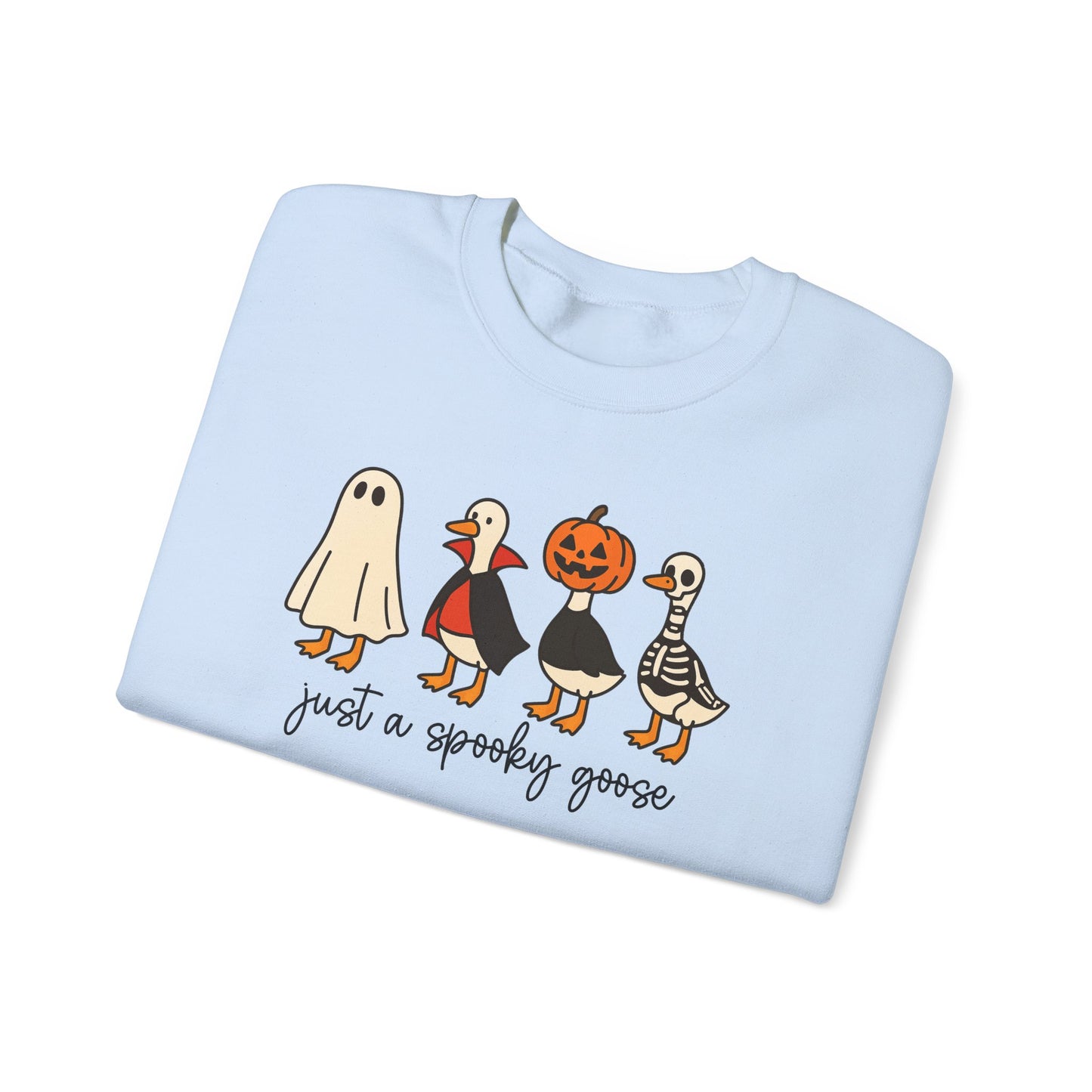 Spooky Goose Crewneck Sweatshirt | Fall Fashion, Unisex Cozy Sweatshirt