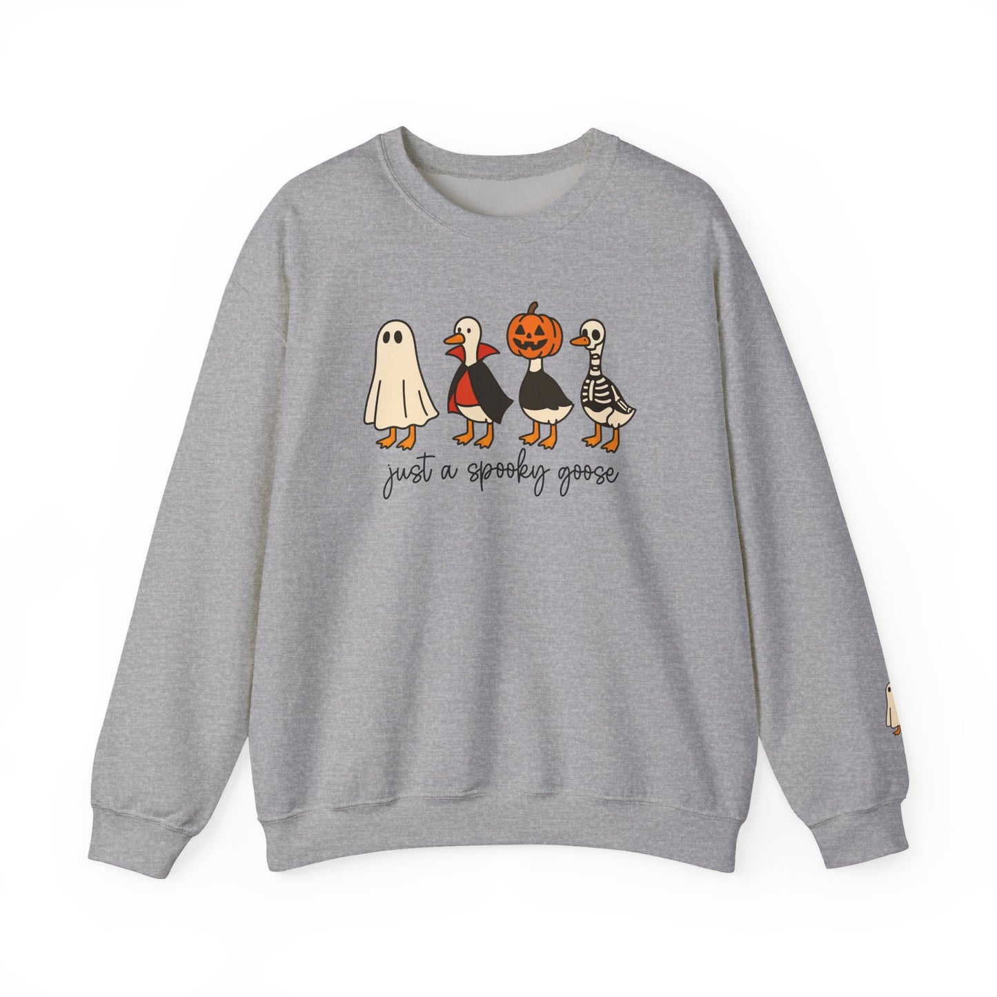 Spooky Goose Crewneck Sweatshirt | Fall Fashion, Unisex Cozy Sweatshirt