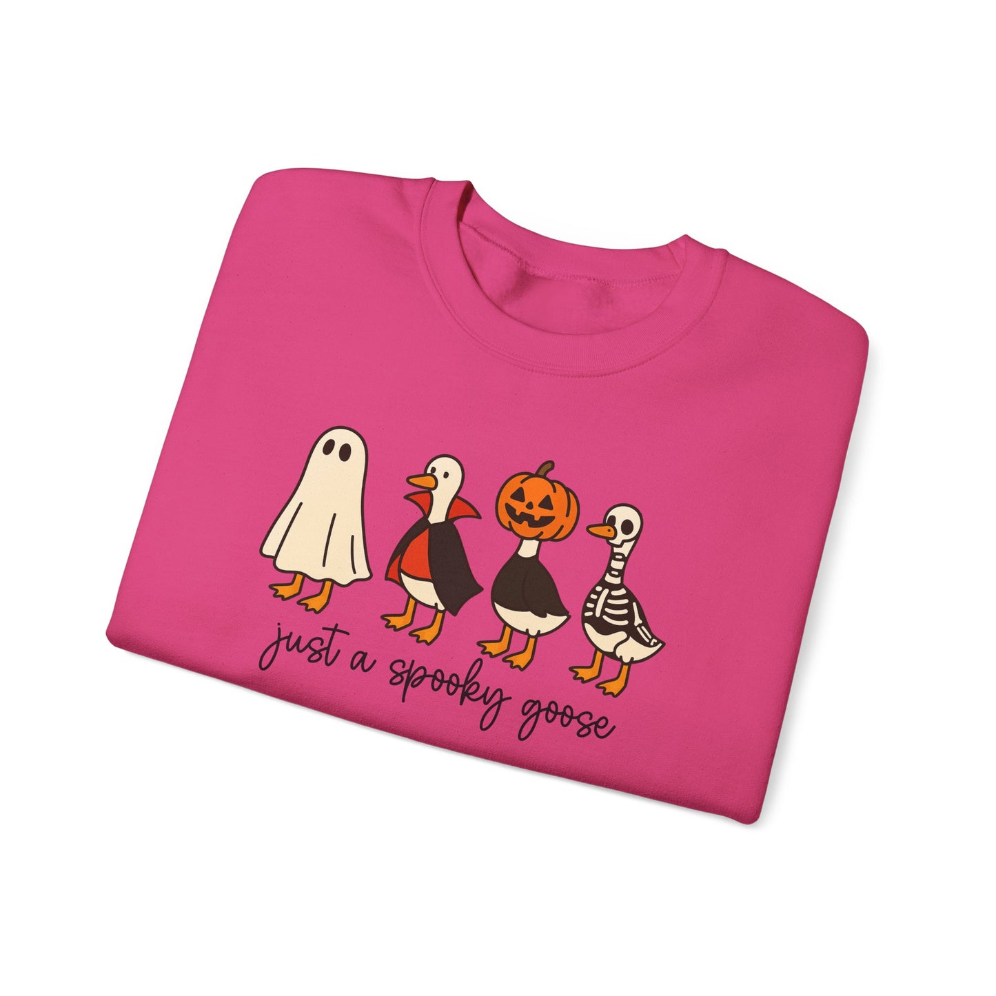 Spooky Goose Crewneck Sweatshirt | Fall Fashion, Unisex Cozy Sweatshirt