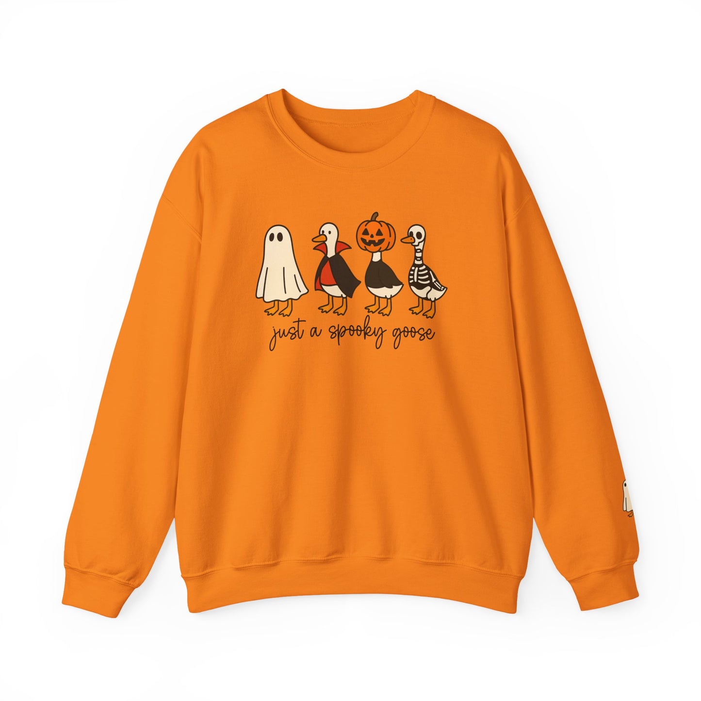 Spooky Goose Crewneck Sweatshirt | Fall Fashion, Unisex Cozy Sweatshirt