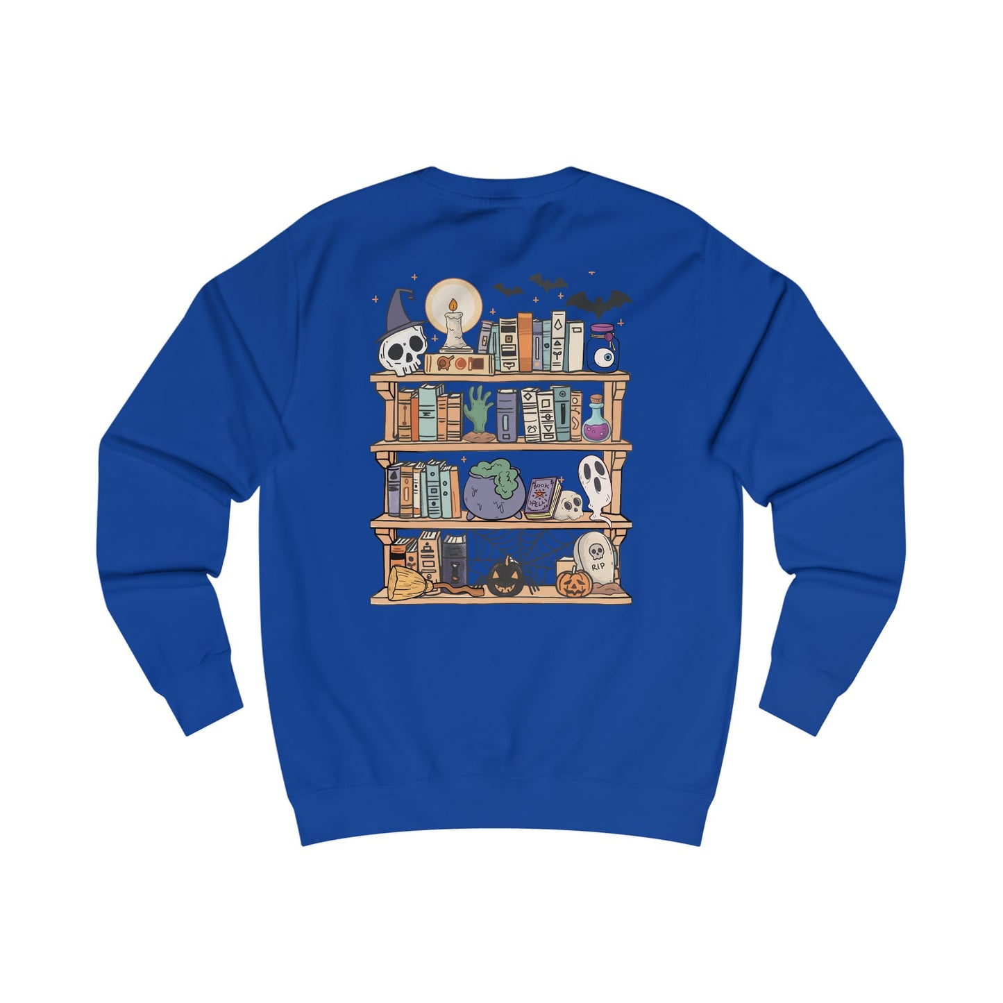 Book Lovers/Ghost Unisex Sweatshirt - Perfect for Halloween, Cozy Fall Wear, Gift for Book Lovers, Ghost and Books Design