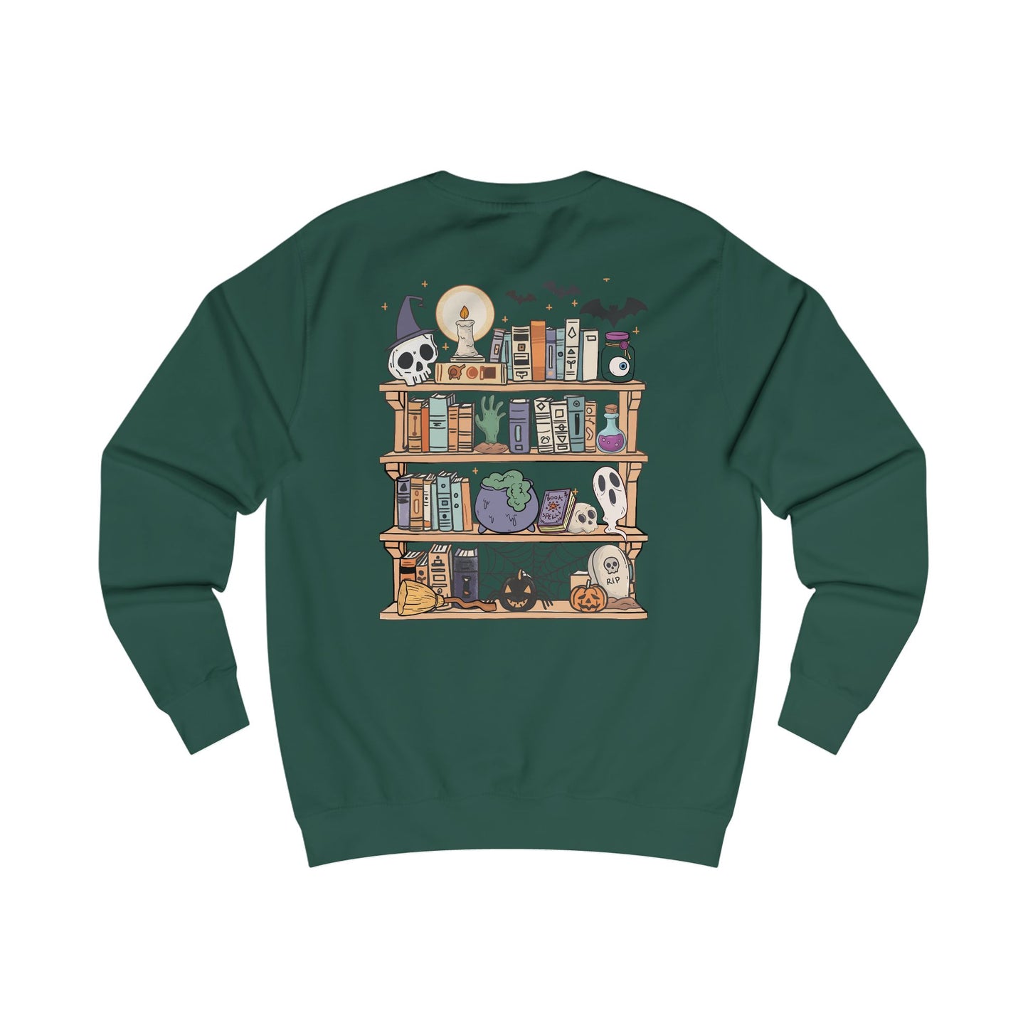 Book Lovers/Ghost Unisex Sweatshirt - Perfect for Halloween, Cozy Fall Wear, Gift for Book Lovers, Ghost and Books Design