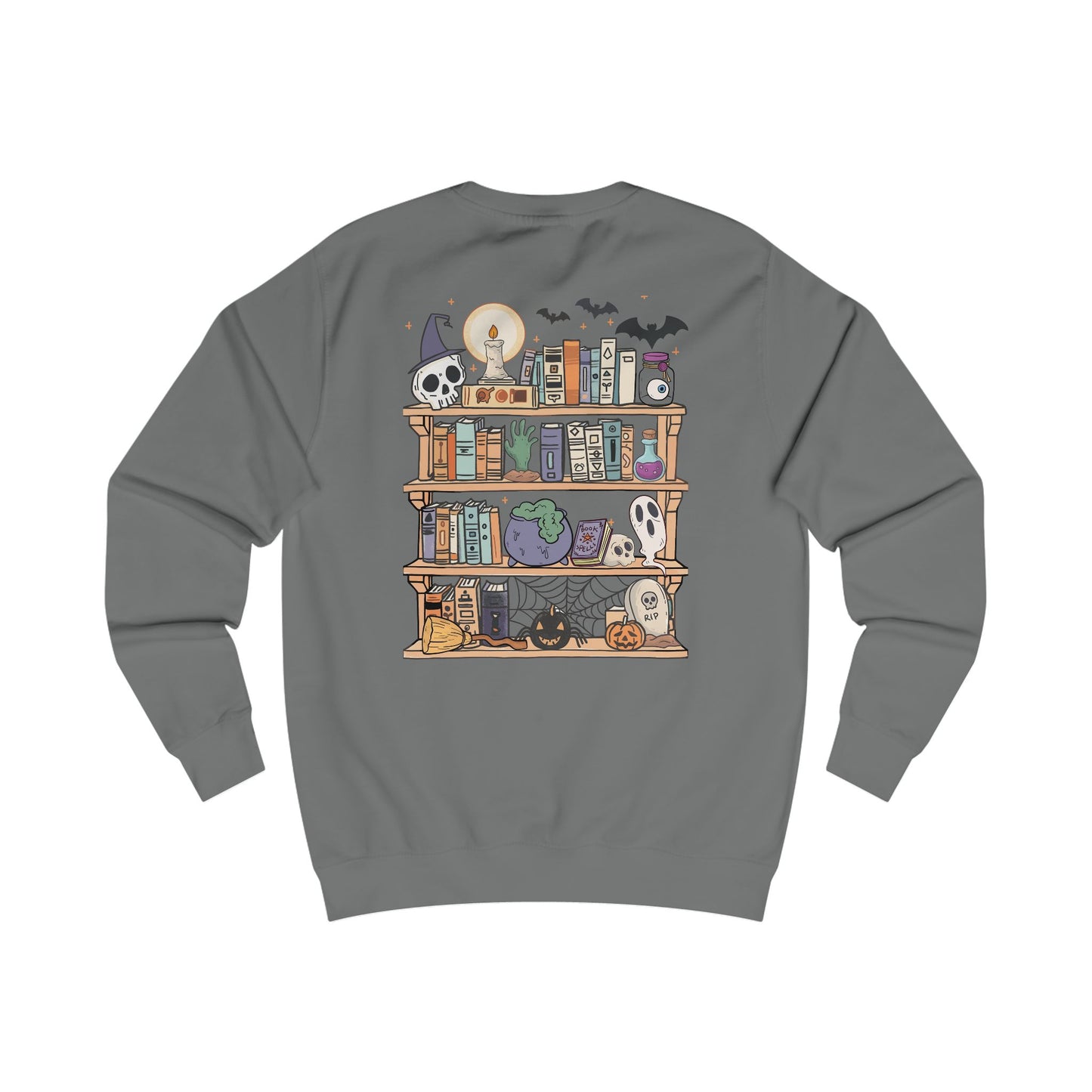 Book Lovers/Ghost Unisex Sweatshirt - Perfect for Halloween, Cozy Fall Wear, Gift for Book Lovers, Ghost and Books Design