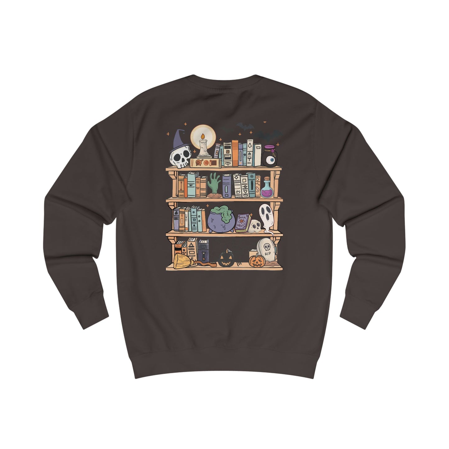 Book Lovers/Ghost Unisex Sweatshirt - Perfect for Halloween, Cozy Fall Wear, Gift for Book Lovers, Ghost and Books Design