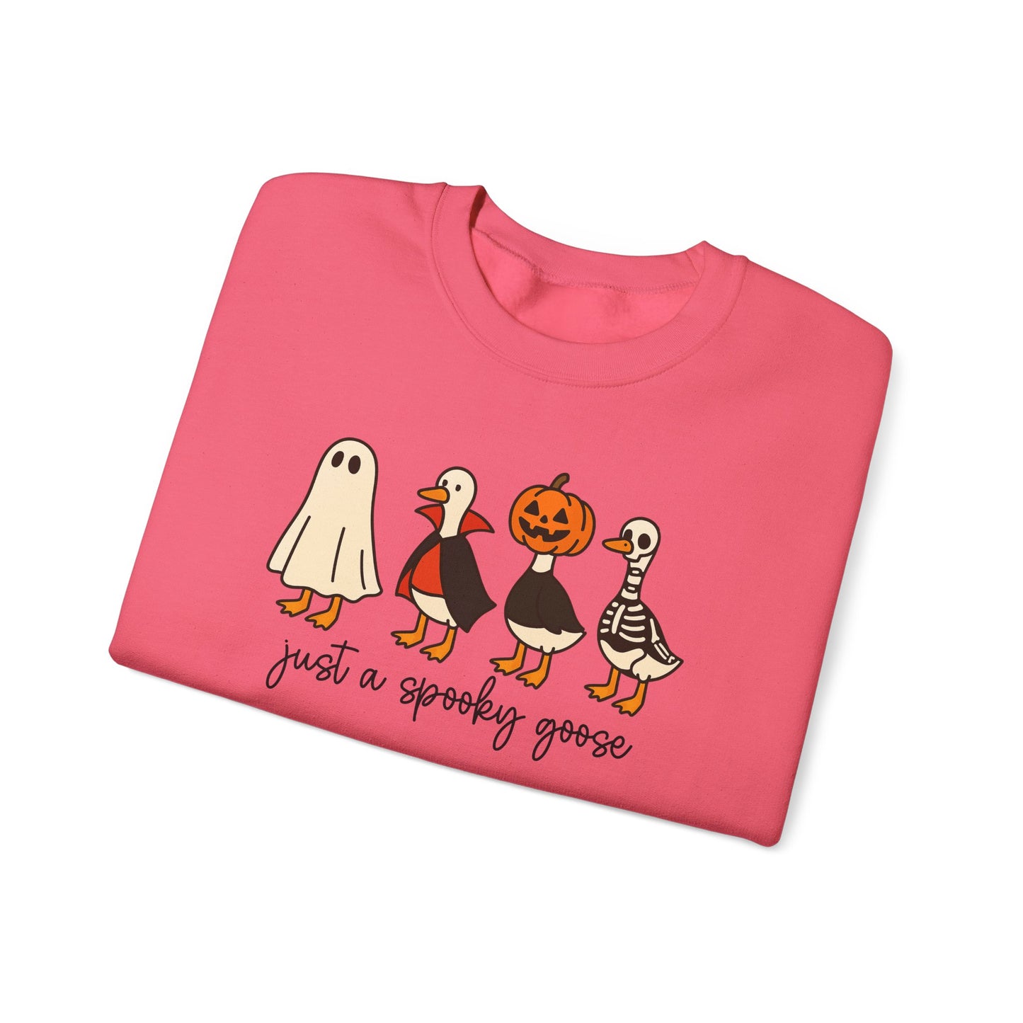 Spooky Goose Crewneck Sweatshirt | Fall Fashion, Unisex Cozy Sweatshirt