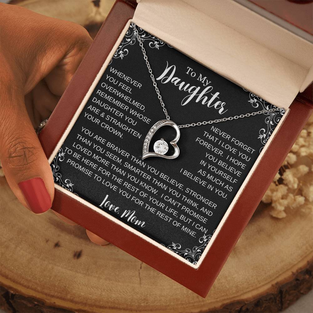 To My Daughter, Straighten Your Crown|Forever Love Necklace