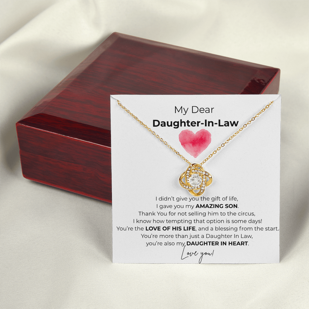 Daughter In Law/Love Knot Necklace