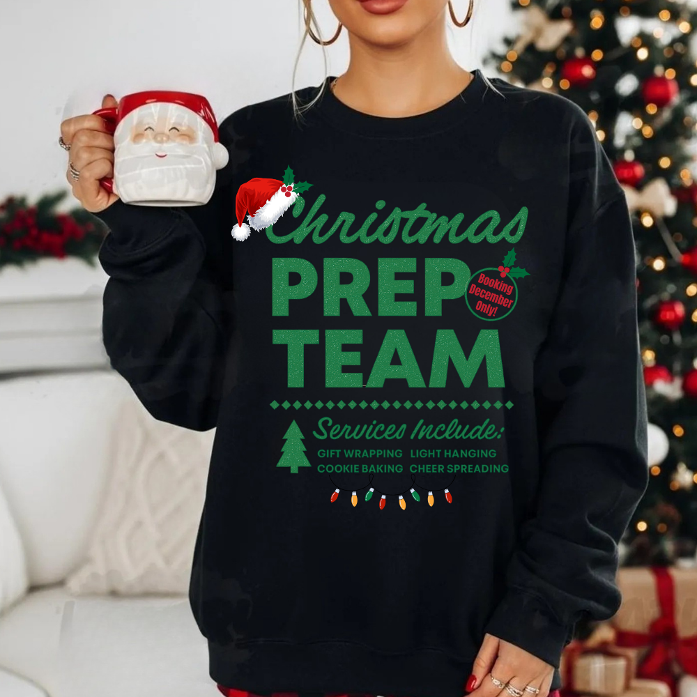 PREP CREW (GREEN) CREWNECK SWEATSHIRT