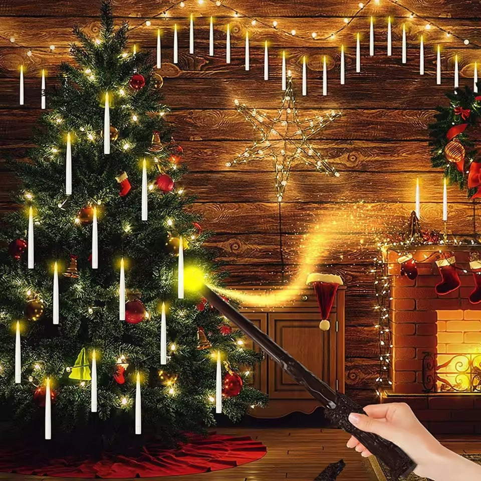 Magical Floating Candles w/ Magic Wand Remote