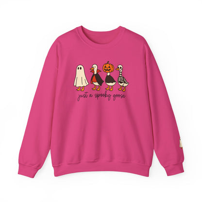 Spooky Goose Crewneck Sweatshirt | Fall Fashion, Unisex Cozy Sweatshirt