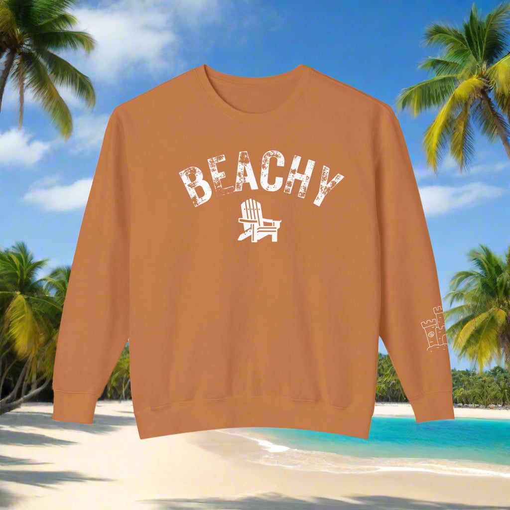 Beachy Unisex Crewneck Sweatshirt - Perfect for Summer Vibes