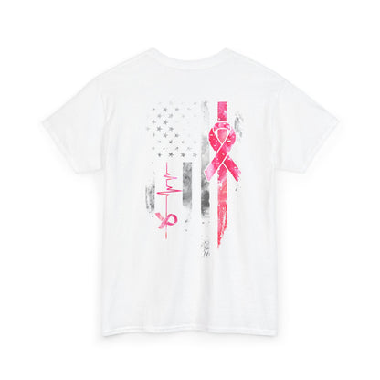 RESTOCKED!! Flag/Pink Ribbon Tee