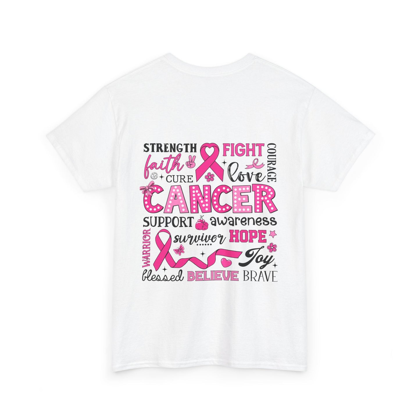 Breast Cancer Awareness Tee, Supportive Shirt, Inspirational Gift, Unisex Cotton Top, Fight Cancer Apparel, Hope and Love Tees