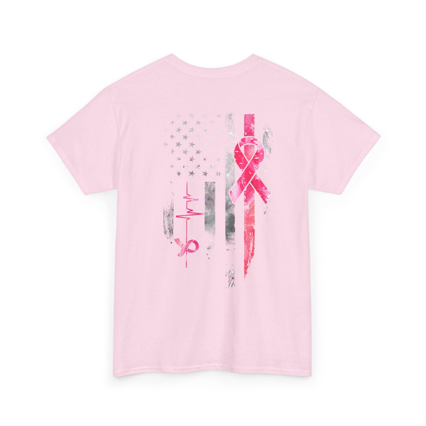 RESTOCKED!! Flag/Pink Ribbon Tee