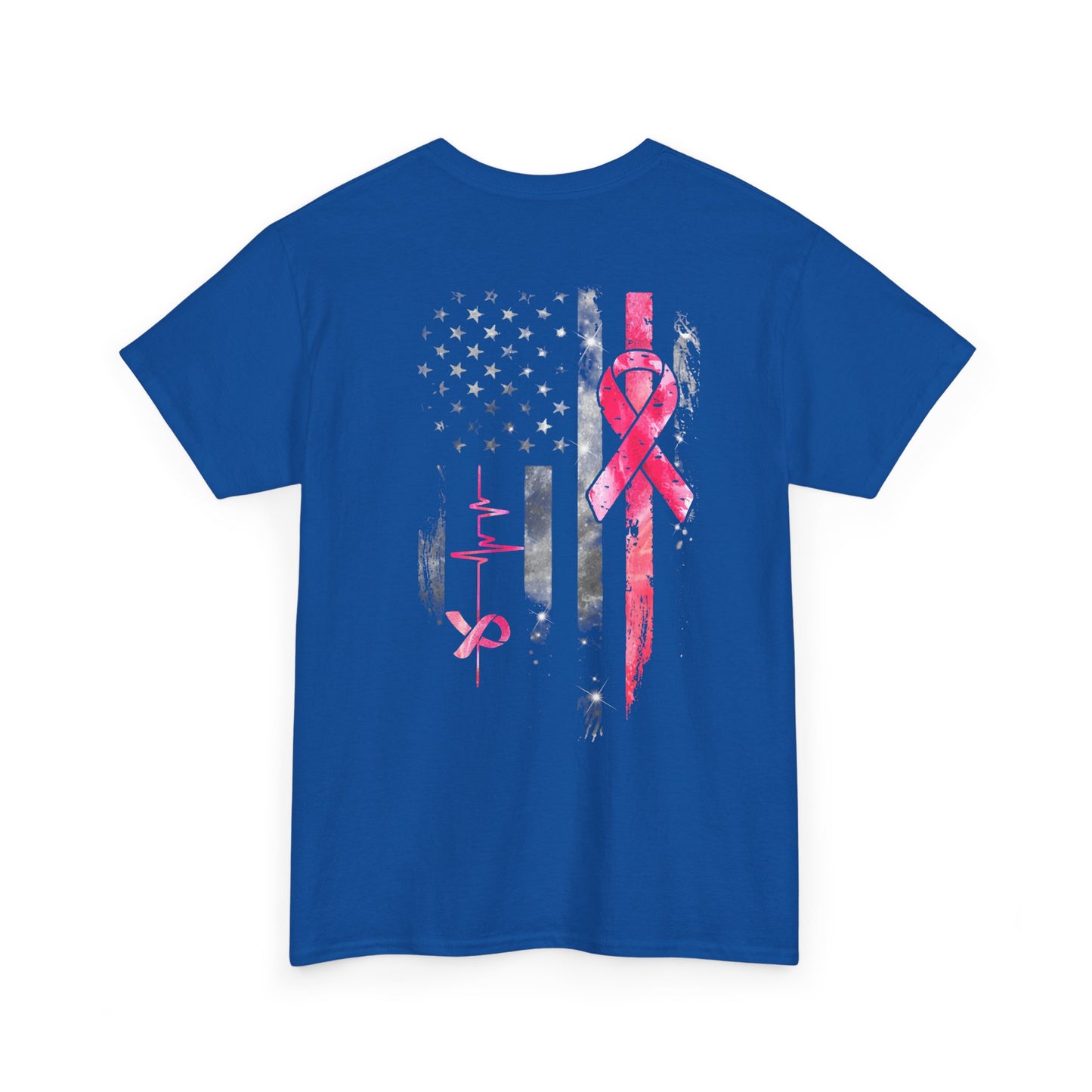 RESTOCKED!! Flag/Pink Ribbon Tee