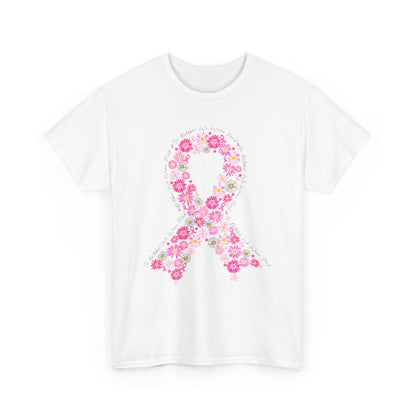 Breast Cancer Awareness Tee, Supportive Shirt, Inspirational Gift, Unisex Cotton Top, Fight Cancer Apparel, Hope and Love Tees