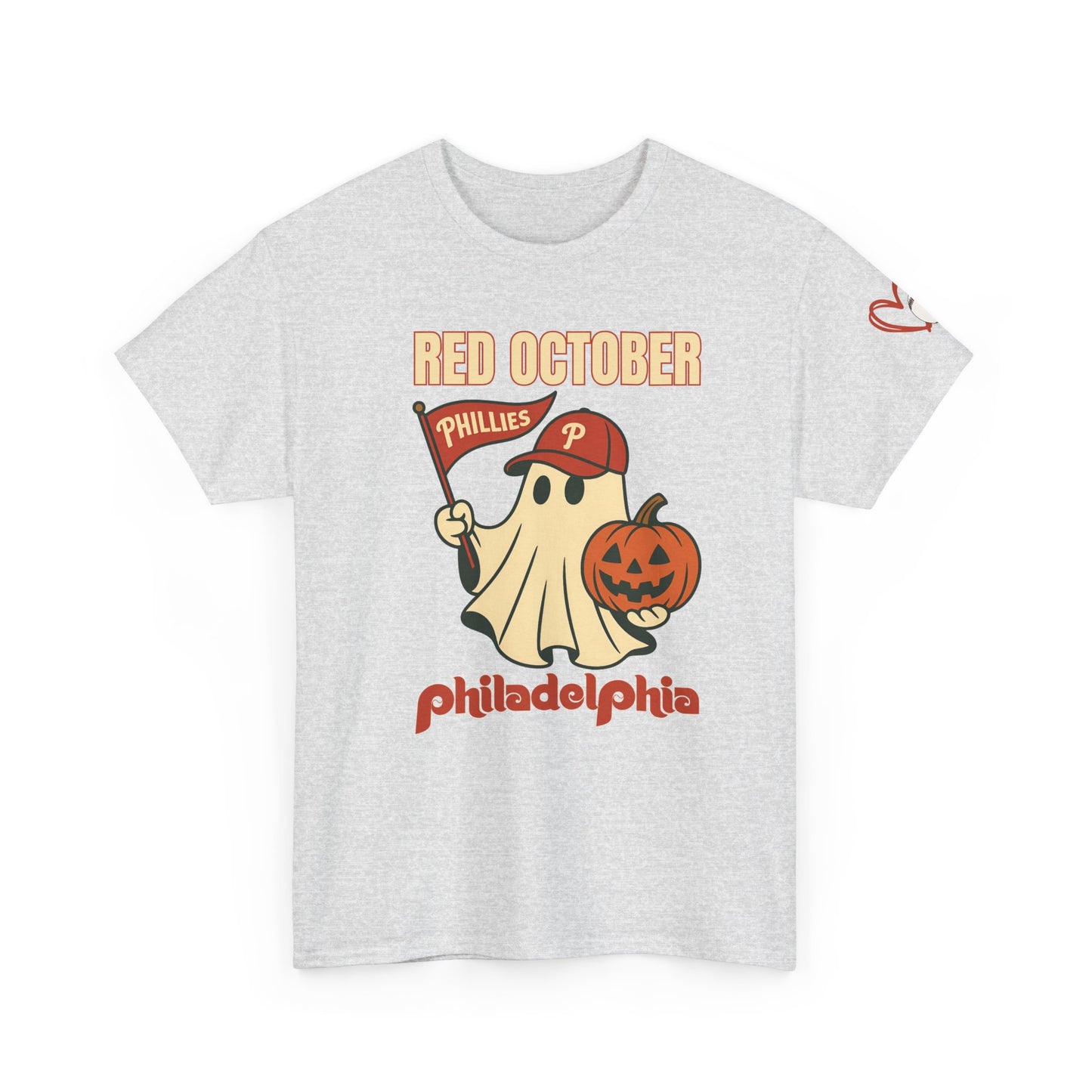 Red October Shirt, Spooky Season Apparel, Unisex Cotton T-Shirt, Fall Festival Wear