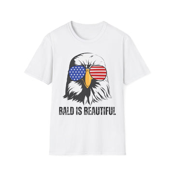 "BALD IS BEAUTIFUL" Unisex Softstyle T-Shirt