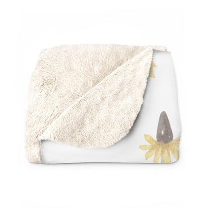 Floral Faith Sherpa Fleece Blanket