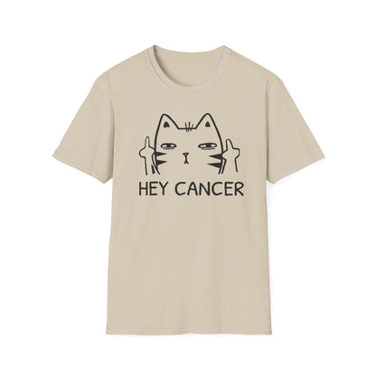 HEY CANCER--Sassy Cat T-Shirt -