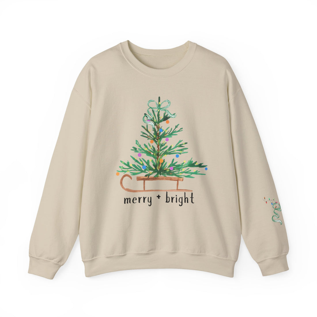 Cozy Cute Minimal Christmas Tree Sweatshirt