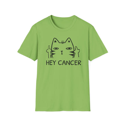 HEY CANCER--Sassy Cat T-Shirt -