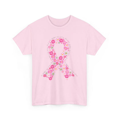 Breast Cancer Awareness Tee, Supportive Shirt, Inspirational Gift, Unisex Cotton Top, Fight Cancer Apparel, Hope and Love Tees