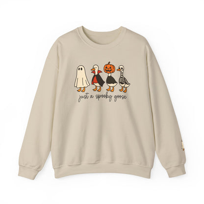 Spooky Goose Crewneck Sweatshirt | Fall Fashion, Unisex Cozy Sweatshirt