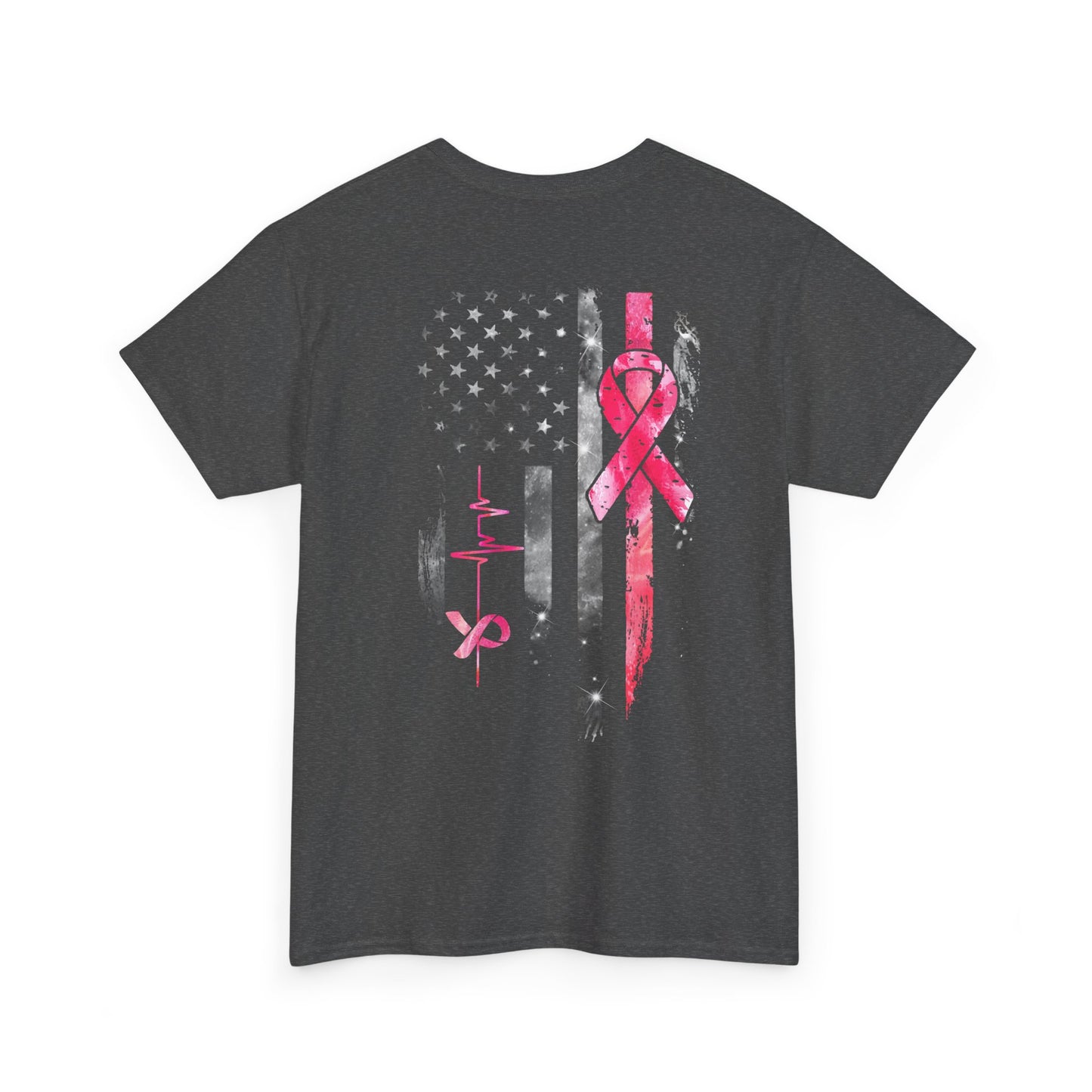 RESTOCKED!! Flag/Pink Ribbon Tee
