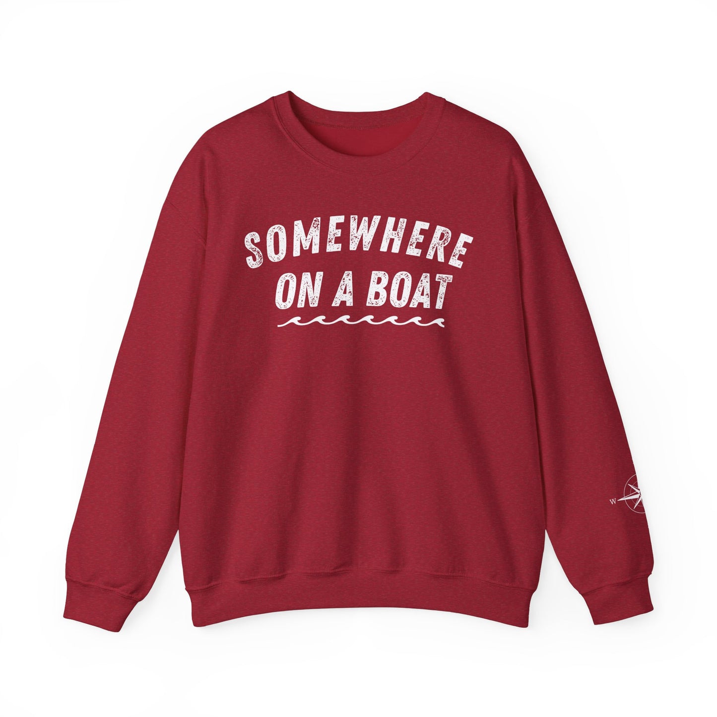 Somewhere on a Boat Unisex Crewneck Sweatshirt