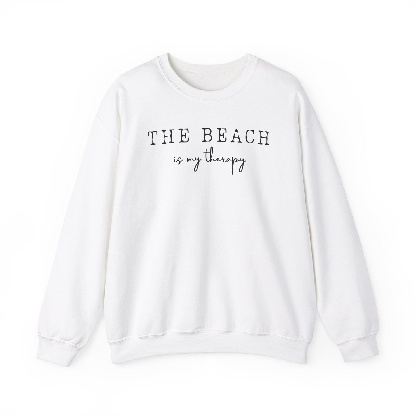 The Beach is My Therapy Unisex Crewneck Sweatshirt